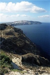 Cliffs bordering Lake Prespa in the Greek province of Macedoina